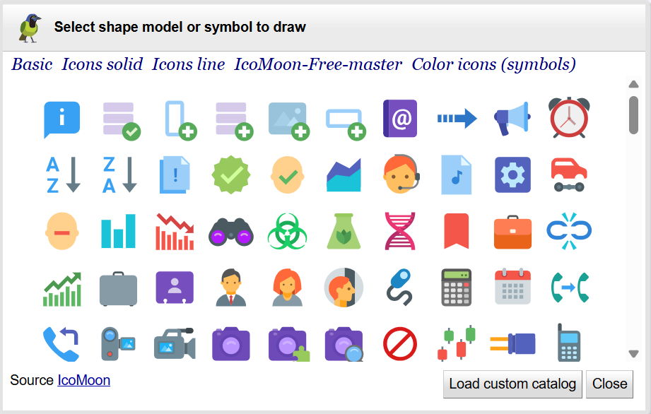 IcoMoon free color icons