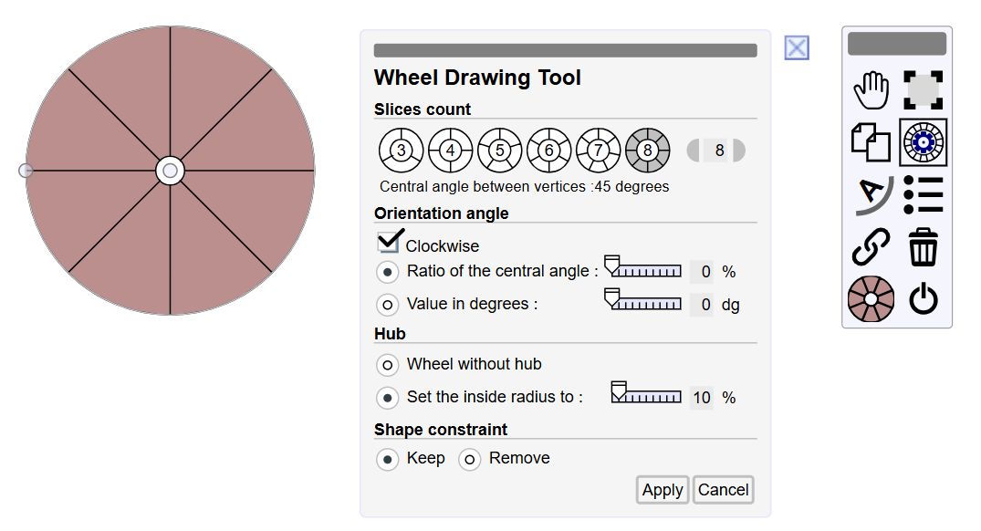 Wheel parameters