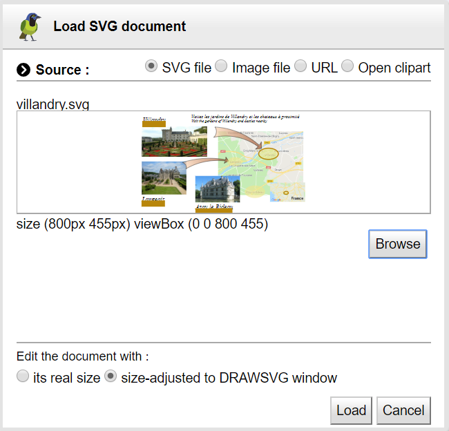 Loading a SVG file