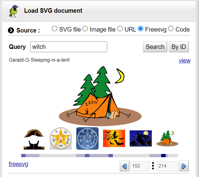Loading a SVG from Freesvg gallery